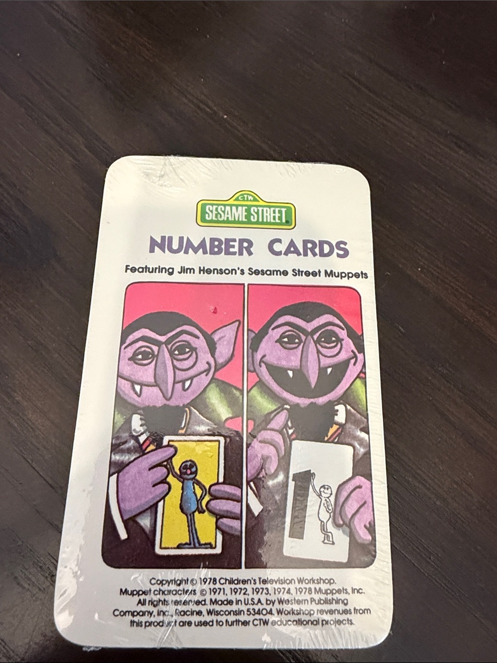 Sesame Street Number Cards - Purple and Pink Count Muppet Artwork